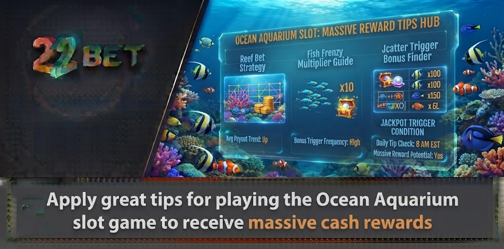 Apply great tips for playing the Ocean Aquarium slot game to receive massive cash rewards