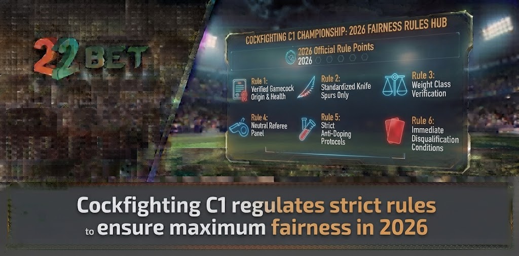 Cockfighting C1 regulates strict rules to ensure maximum fairness in 2026 