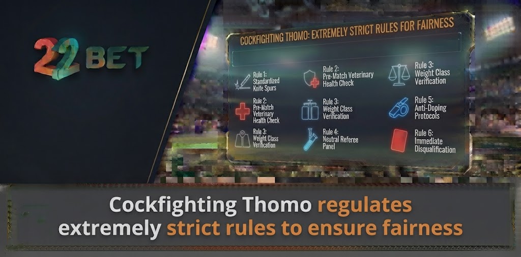 Cockfighting Thomo regulates extremely strict rules to ensure fairness 