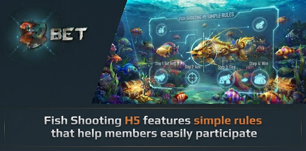 Fish Shooting H5 features simple rules that help members easily participate 