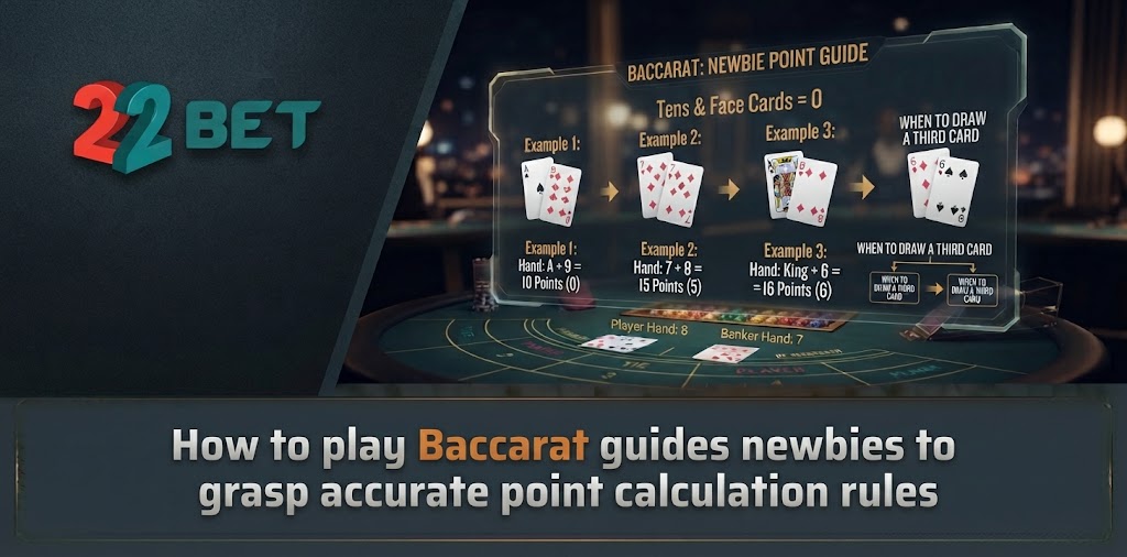 How to play Baccarat guides newbies to grasp accurate point calculation rules 