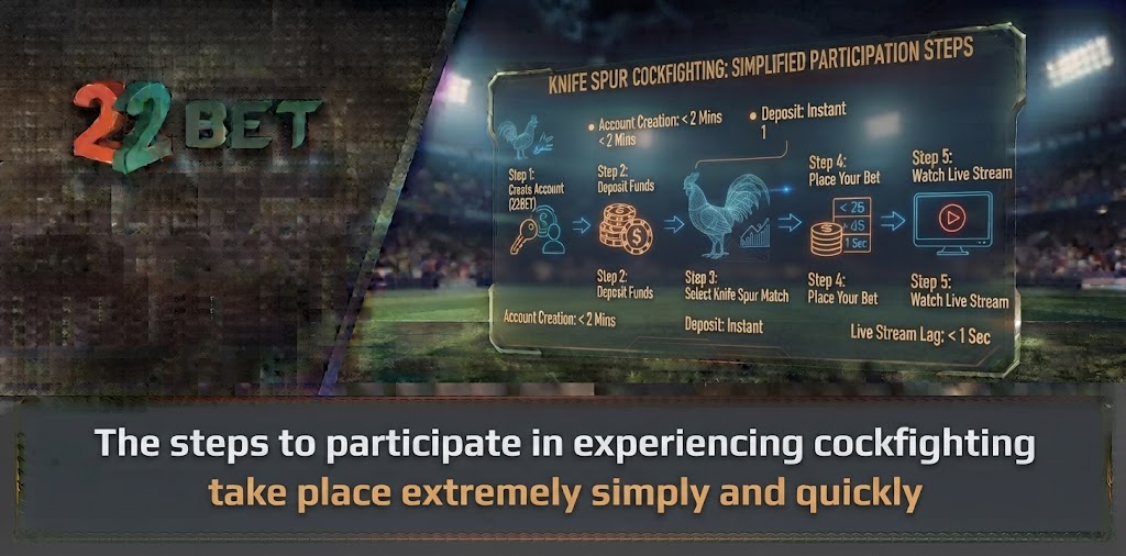 The steps to participate in experiencing cockfighting take place extremely simply and quickly