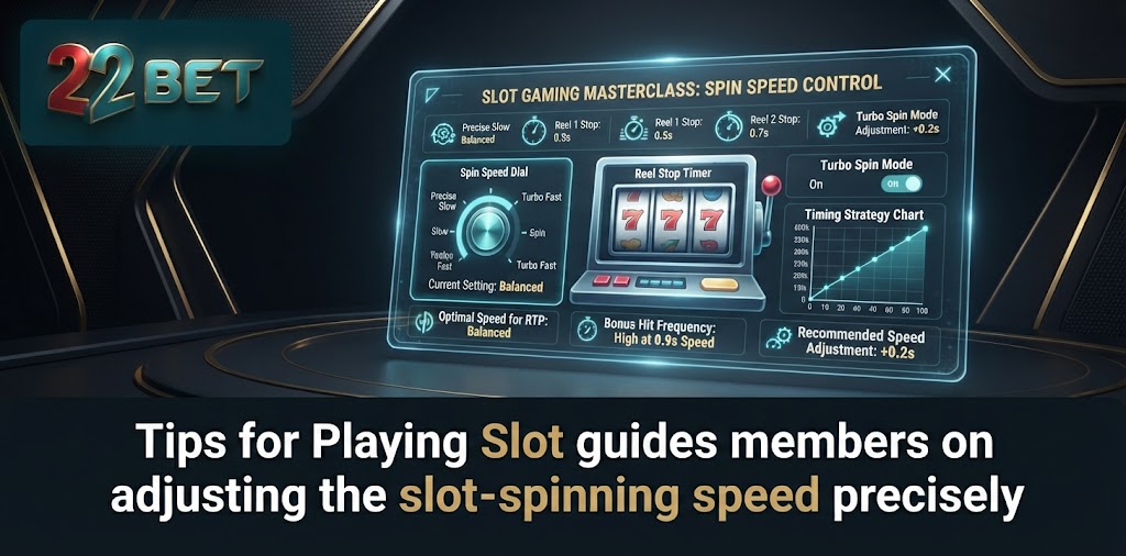 Tips for Playing Slot guides members on adjusting the slot-spinning speed precisely